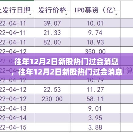 往年12月2日新股热门过会消息详解，掌握新股申购技巧全攻略