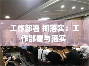 工作部署 抓落实：工作部署与落实 