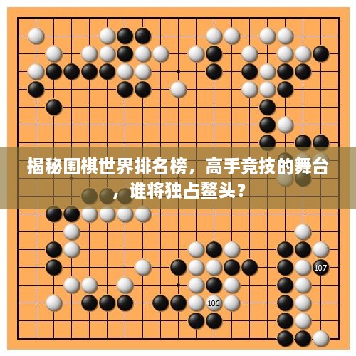 揭秘围棋世界排名榜，高手竞技的舞台，谁将独占鳌头？